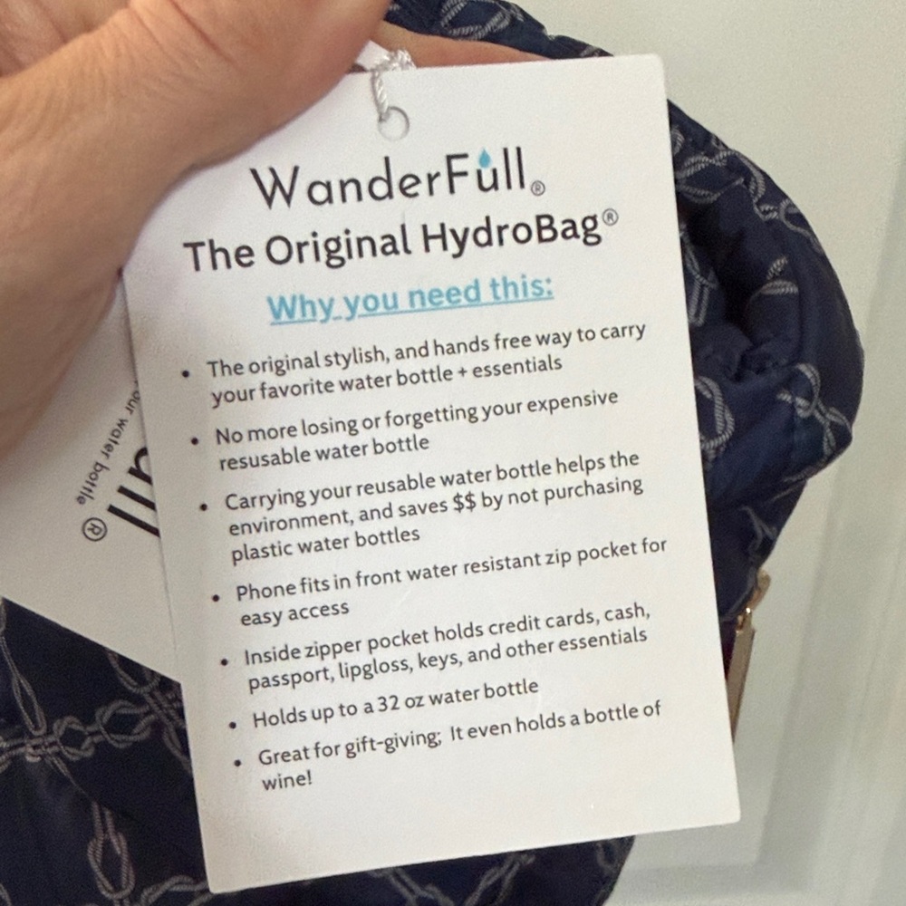 NWT WanderFull The Original Hydrobag Blue - Picture 2 of 8